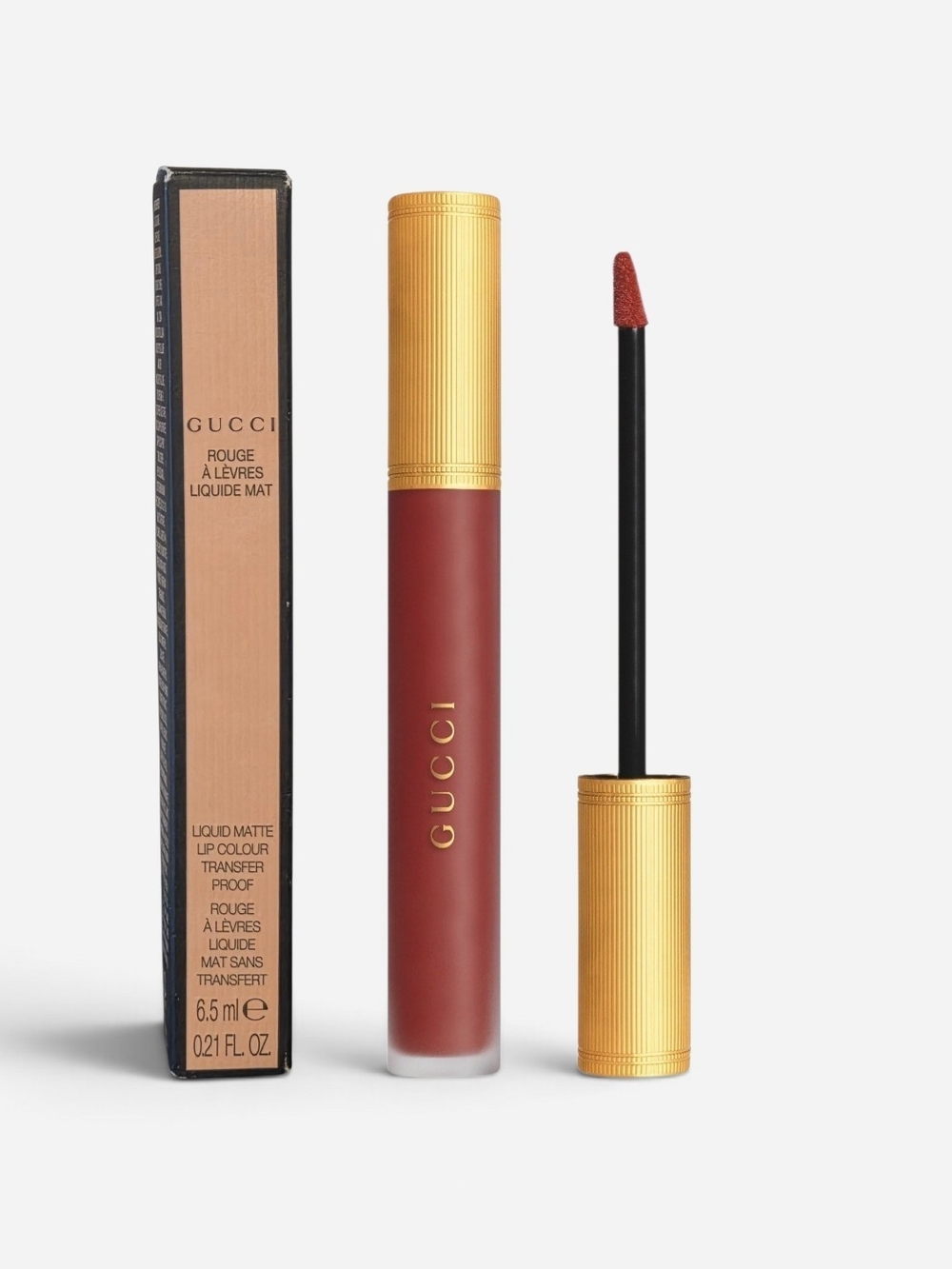 Gucci Liquide Matte Lip Color "Nellie Cherry" 521 - Full Size NIB